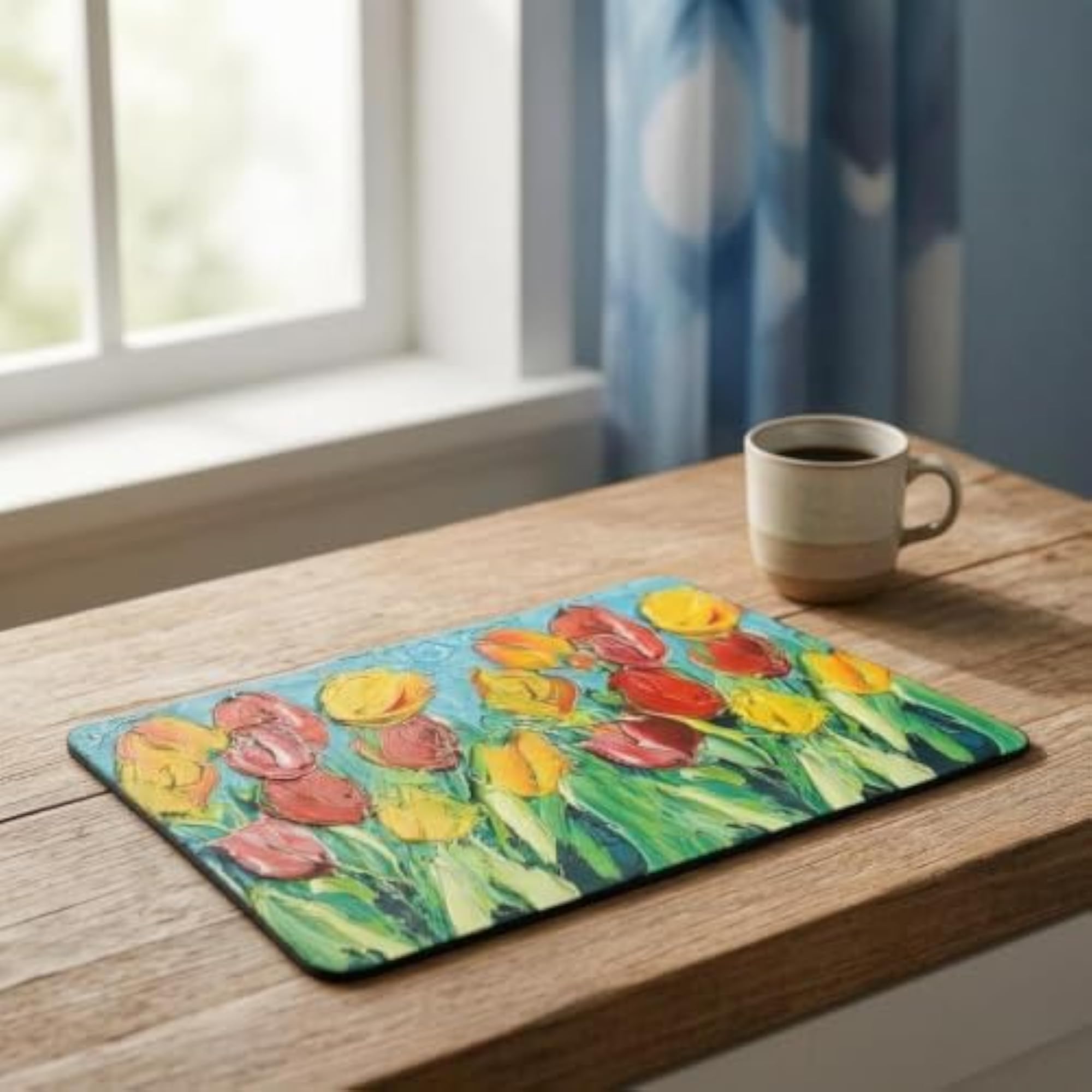 Floral Diatomaceous Earth Dish Drying Mat 30*50cm
