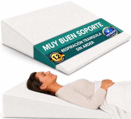 Cuña cama 80 cm – dormir elevado, respirar mejor & lectura, apoyo espalda