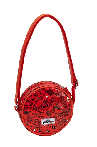 Miraculous Borsa Round, Bambina, Rosso, Taglia