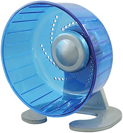 Zhang Ku 6.7 inch Hamster Exercise Wheel, Silent Spinner Running Wheels for Small Animal, Hamster, Gerbils and Mice (Blue)