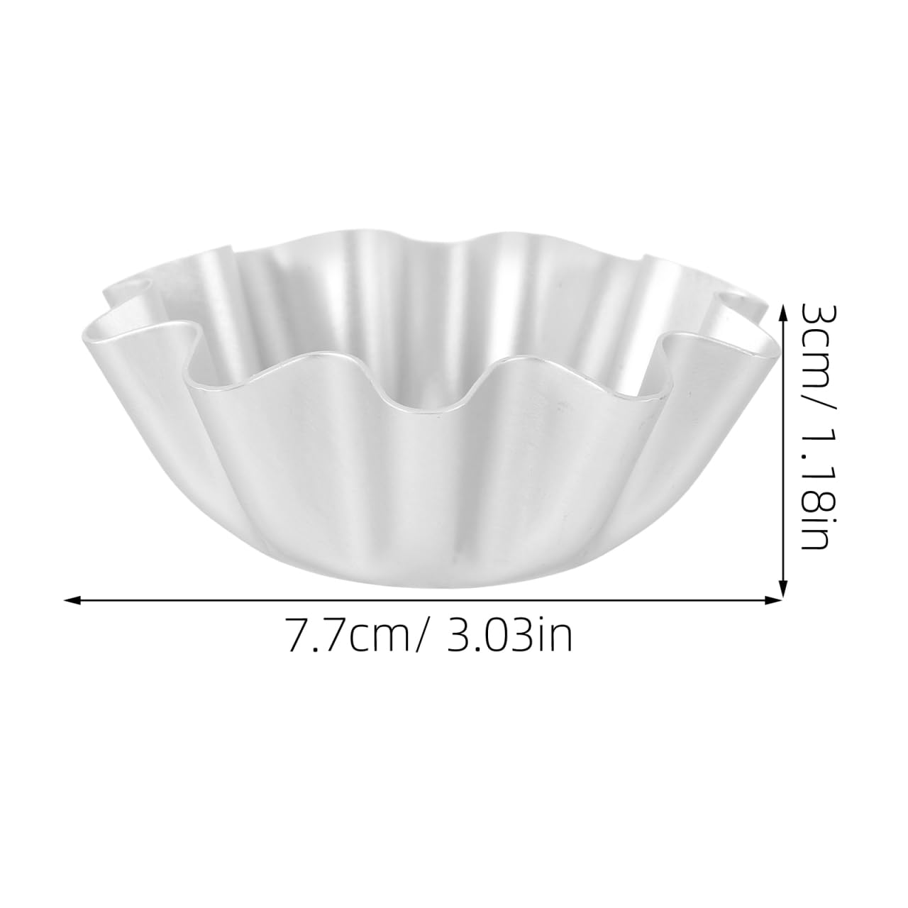 Luxshiny 12 moldes para tartaletas de huevo, herramientas para hornear tartaletas, moldes de gelatina de metal, moldes para tartas, moldes antiadherentes, moldes para pudín, utensilios de cocina,