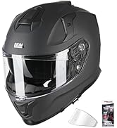 LEM Motorcycle Helmets Full Face for Men, Motorcycle Helmet for Adults, DOT Certified, PINLOCK &amp; ...