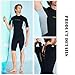 VLOBAOM Men's Shorty Wetsuit 3mm Neoprene Diving Suit Short Sleeves for Diving Snorkeling Surfing Swimming