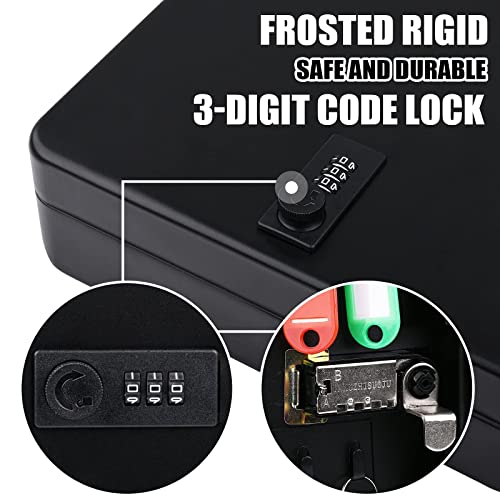 Key Box Wall Mount With Combination Lock, 28 Key Hooks & Tags Key Organizer, Steel Security Locking Key Cabinet, Storage Key Lock Box With Code, Key Management Cabinet #TOP3