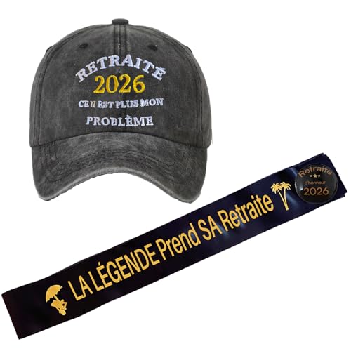 jenich Cadeau Retraite 2026 Homme Femme Chapeau Retraite 2026 Décoration pour Fête de Retirement