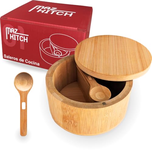 Mazkitch® Saleros de mesa - Salero y pimentero - Pimentero - Azucarero dosificador - Salero y azucarero cocina - Saleros de cocina