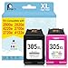 Penguin 305XL Ink Cartridges Black and Colour Replacement for HP Envy 6000e 6032e 6020e 6022e Envy Pro 6432 6452 6452 DeskJet 1210 1212 1215 305 XL Printer Ink for HP 305 Cartridges