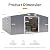 YOPTO 10x12 Ft Outdoor Storage Shed, Extra Large Metal Shed with Lockable Doors,Vent & 2 Windows, All-Weather Tool Shed Storage House for Garden,Backyard, Patio, Lawn, Dark Gray