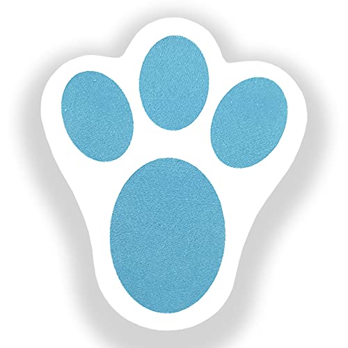 Adesivo Patinha de Coelho Colorido 3,5cm x 4cm - 80 Un