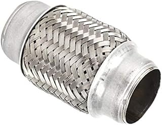 Exhaust Flexible Pipe-flex exhaust pipe-Duokon 38 x 102mm 1.5 x 4in Stainless Steel Exhaust Flexible Pipe, Good Air Tightness Flexi Joint Repair Tube Car Accessories