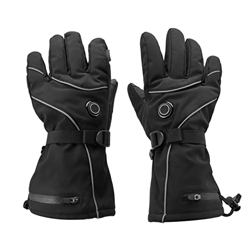 LBEC Touch Screen Heated Gloves, Rechargeable Electric Battery Heated Gloves 3 Modes Safe Breathable for Skiing for Women (L)