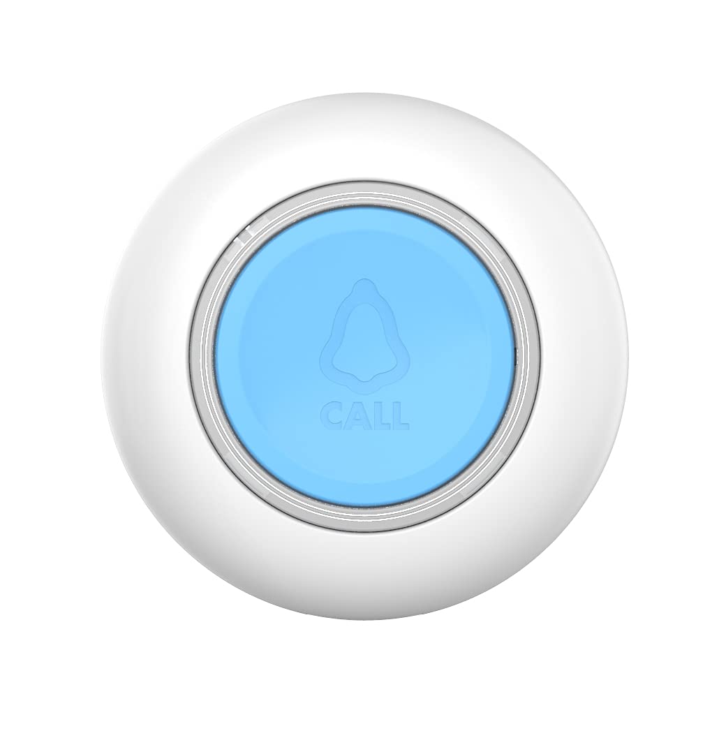 Bouton d'Appel pour Le Système de Téléavertisseur CruxCare C1 et C2 Bleu