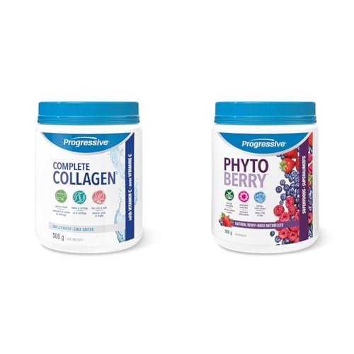 Complete Collagen Protein Powder Supplement - Unflavoured, 500 g | Non-GMO, antiobiotic-free & Phytoberry Supplement Powder - 900 g | Antioxidant source