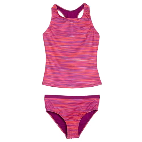 Lands' End Girls' Swimwear UPF 50 Tankini Top and Bikini Bottom Swim Set
