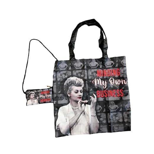 I Love Lucy Shopping Bag with Pouch, Minding My Own Business