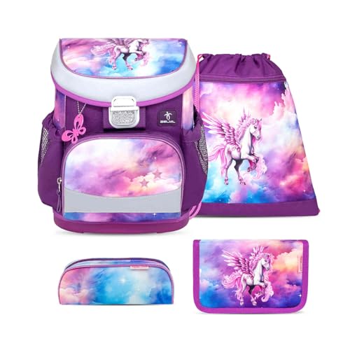 Belmil Mini-Fit Schulranzen Set 4 -teilig (405-33/AG/S) (Pegasus)