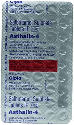 Asthalin 4mg - Strip of 45 Tablets