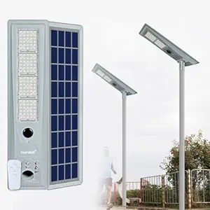hardoll Solar Street Light 400W with Remote Control Cool White Aluminium Body Replaceable Battery & Waterproof Solar Outdoor Home Garden Light(Pack of 1)