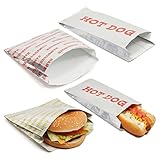 Stockroom Plus Hamburger & Hot Dog Wrappers - Grease-Resistant Concession Stand Supplies - Insulated Hot Dog...
