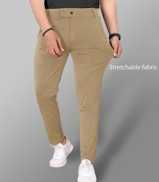 Image of Men's Blend Designer Formal Trousers - Smart Fit Stylish Office Pants | Trending Regular Fit
