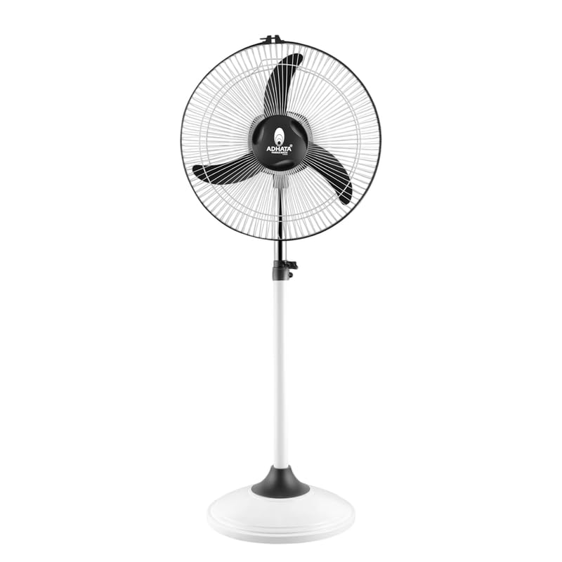Image of Brahmastra Ultra High Speed 2450 RPM (16 Inches) 400mm Bullet Fan /Pedestal Fan /Farrata Fan with Double Ball Bearing with 1 Year Manufacturer Warranty (White+Grey)