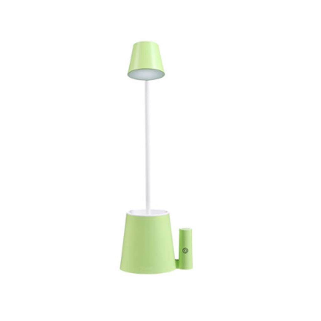 Lampe protection des yeux LED verte avec porte-crayon tactile pour bureau enfant