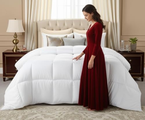 Casabella Double Duvet 13.5 Tog- Premium Duvet Double Bed - Super Quality Quilt for Year-Round Comfort - Soft Touch Cover, Hypoallergenic, Machine Washable, (200cm x 200cm)