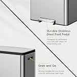 EKO EcoCasa II 36L+24L Dual Trash Can with Recycle Bin, Stainless Steel Garbage Can with Lid, Deodorizer Compartment, Odor-Proof and Fingerprint Resistant - Image 5