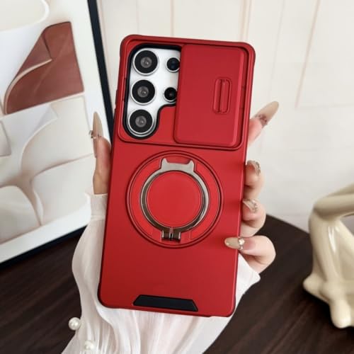 Coque magnétique Galaxy A25 rouge pour éviter les bris de caméra arrière