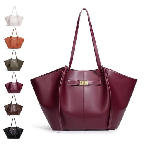 Sac À Main De Cours En Cuir Élégant Grande Capacité, Sac Fourre-tout