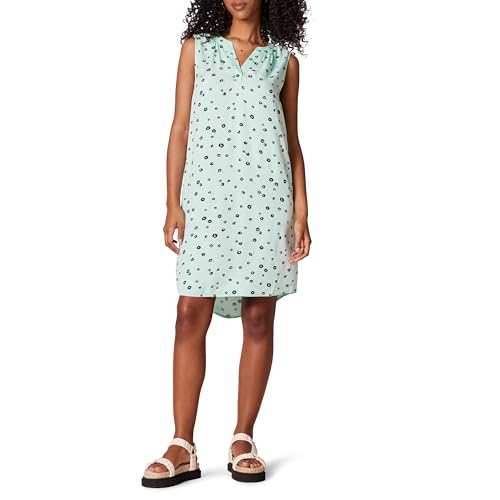Image of Amazon Essentials Women's Sleeveless Woven A-line V Neck Shift Dress