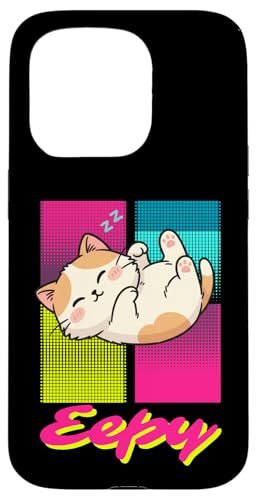 Eepy Cat ���g�� ���I ���� �L�e�B �L���[�g �~�[�� �f�U�C�� �X�}�z�P�[�X iPhone 15 Pro �p