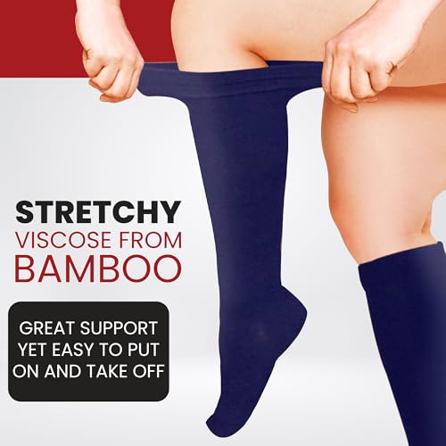 Image of BAMS Compression Socks Women & Men- Premium Bamboo Ultra Soft No-Smell 15-20 mmHg
