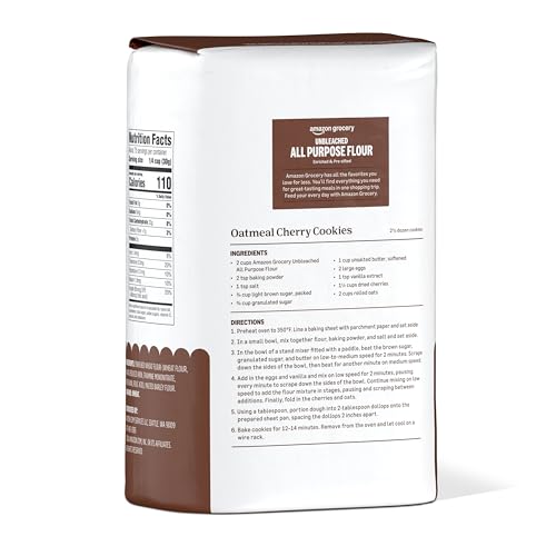 Amazon Grocery, Unbleached All Purpose Flour, 5 Lb, Pack of 2 (Previously Amazon Fresh, Packaging May Vary) - image 4