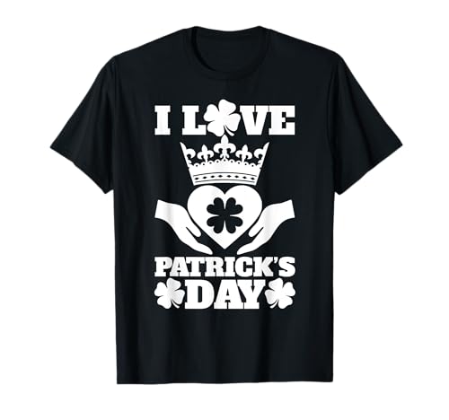 I Love St. Patrick's Day Paddy Irish Shamrock Adultes Enfants T-Shirt