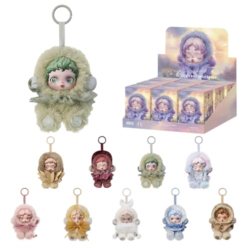 POP MART SKULLPANDA Limpressionnisme Series Plush Pendant 9PC