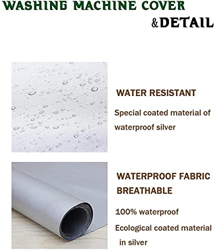 Akefit Washing Machine Cover, Waterproof And Dustproof Washer Dryer Cover For Front Loading H39 D33 W27 Inch #TOP3
