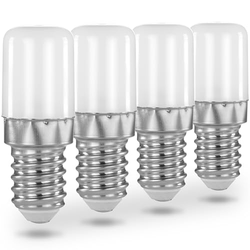 POPPSTAR 4x Ampoule LED Réfrigérateur E14, 1,6W, Blanc Froid, 150 lm (16W), Lampe pour Frigo