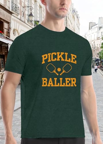 Image of Mens P-Ball Shirt Pickleball Player Themed Tee Tops