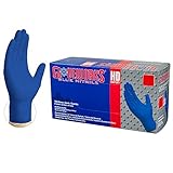 latex importancia industrial Los guantes Gloveworks Heavy Duty Royal Blue Nitrile tienen 6 mil de espesor. El grosor agregado aumenta la resistencia a la perforación y brinda mayor protección contra la grasa, la gasolina, los pesticidas, las soluciones de limpieza y otros productos químicos agresivos, lo que le brinda una mayor duración de uso.
 Estos guantes tienen una agresiva textura de diamante levantado en ambos lados que canaliza los líquidos, por lo que incluso cuando los guantes están mojados, todavía puedes sujetarlos con fuerza.
 Estos guantes de 6 milímetros son duraderos y resistentes a pinchazos, rasgaduras, rasgaduras y abrasiones, tres veces más que el látex o el vinilo.
 Destaca el color azul real de alta visibilidad, una característica importante en el procesamiento de alimentos. Si un poco de guante se desprende, querrá encontrarlo antes de que termine en la comida, lo que es especialmente preocupante cuando se trabaja con mariscos.
 Los guantes industriales AMMEX Gloveworks HD Royal Blue Nitrile sin polvo también se adaptan perfectamente a los usos de plomería, taller de pintura, automotriz a fabricación, limpieza a industrial, así como una alternativa económica a los guantes de enlatado para muchas aplicaciones.