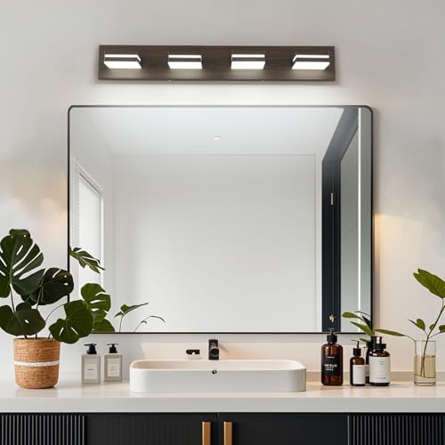 image for SineRise LED Modern Bathroom Vanity Light Fixtures (4-Light, 30-Inch),