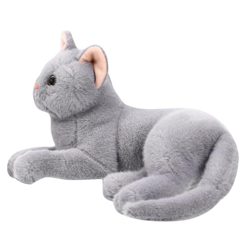 Peluche chat cartoon réaliste pour votre décoration de canapé cozy