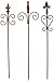 3 x Metall Stäbe Rankstab mit Schnörkeln Edelrost Rost Rankhilfe Gartenstecker H=58 cm 3er Set
