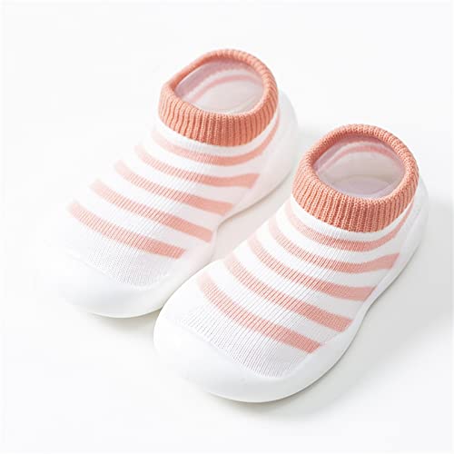 Baby Girl Shoes,Toddler Newborn Boys Girls Shoes First Walkers Striped Plaid Antislip Socks Shoes Prewalker Booties2