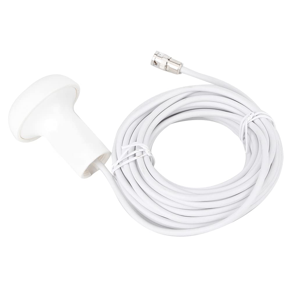 HA-017 Antena GPS Zewnętrzny Kabel 10 M ze Złączem TNC, Wodoodporny Przedłużacz RF do Samochodu i na Pokładzie, Biały Plastikowy Kabel Antenowy IP67