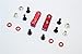 Aluminum Servo Mount (M3 Thread, Length 8.5mm) - 2Pcs Set Red