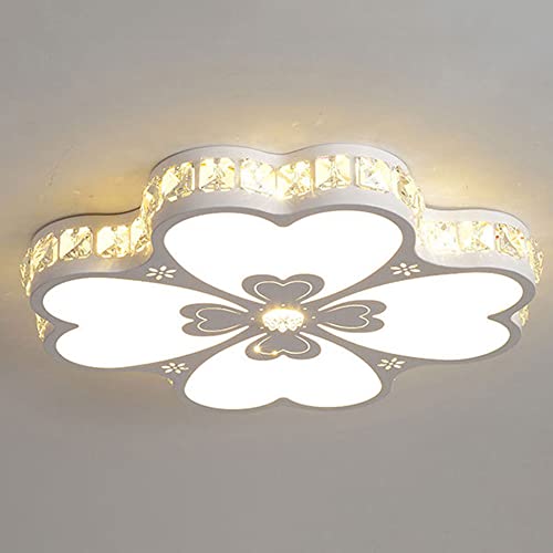 Lustre intérieur LED plafonnier cristal moderne rond encastré