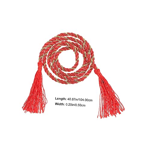 Japanese Tassel Waist Belt Kimono Accessory for Women Traditional Yukata Obi with Durable Breathable Material Elegant Design for Cosplay and Daily Wear2