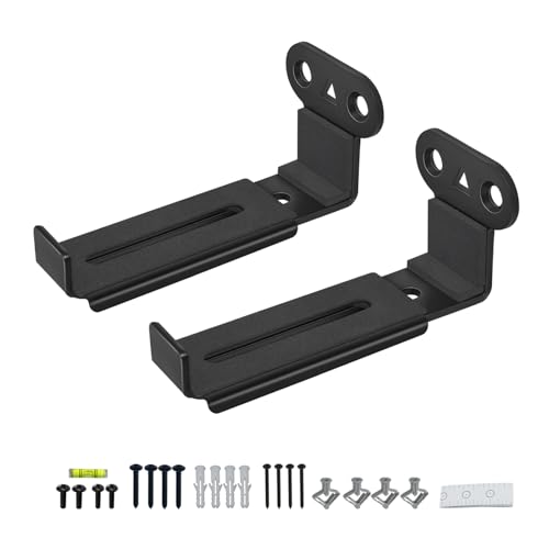 Howonder Soundbar Wall Mount,All Metal Sound Bar Mounts Under TV for Sonos,Samsung, Bose, Vizio, LG,...
