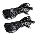 2 Pack 33ft 12V DC Extension Cord, DC 2.1mm x 5.5mm 12V Male-to-Female Plug Cable Extension Cord, Used for CCTV Security Cameras, IP Network Cameras, DVR and LED Strips,(Pack of 2)